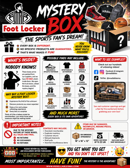 Foot Locker mystery box illustration
