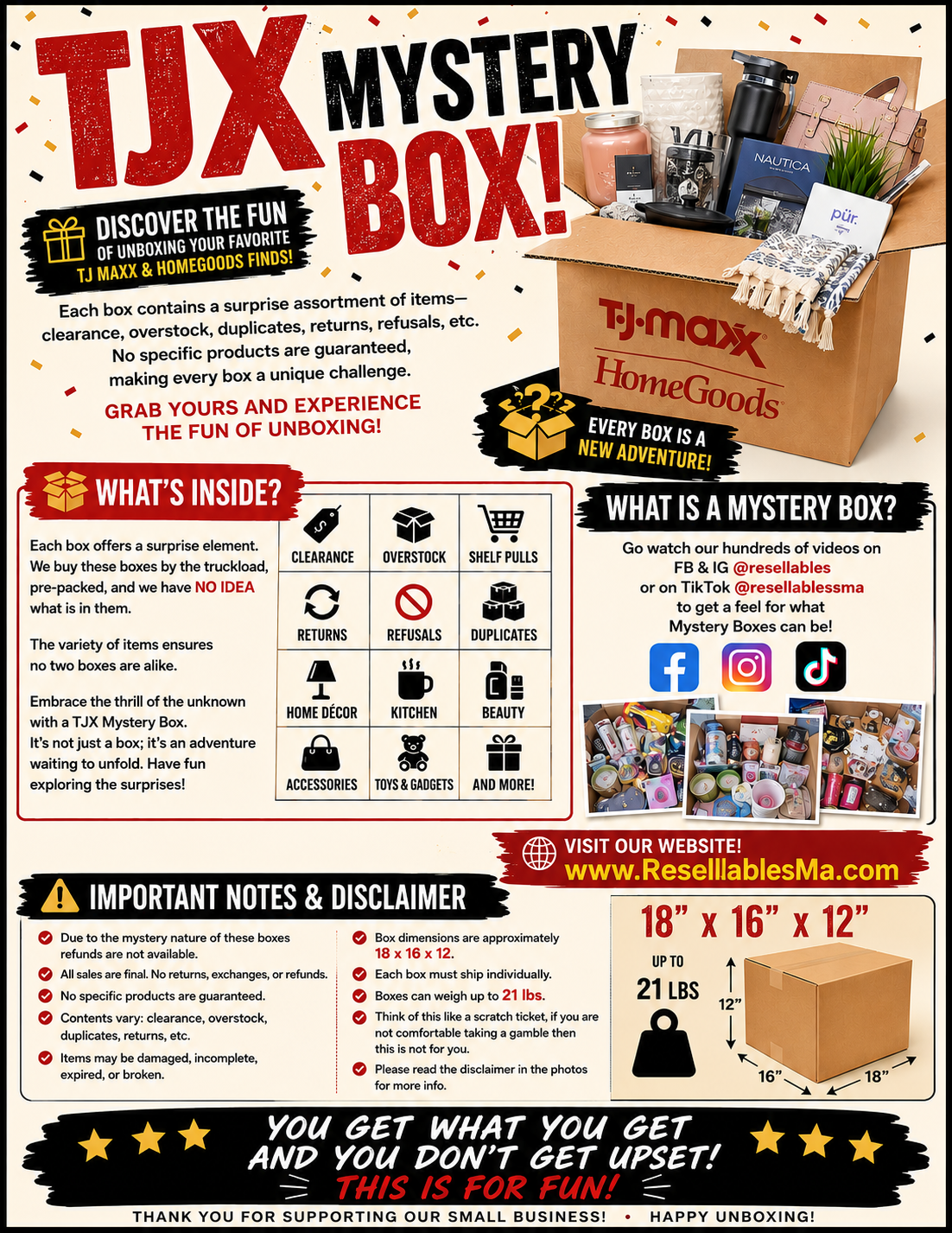 TJX mystery box illustration