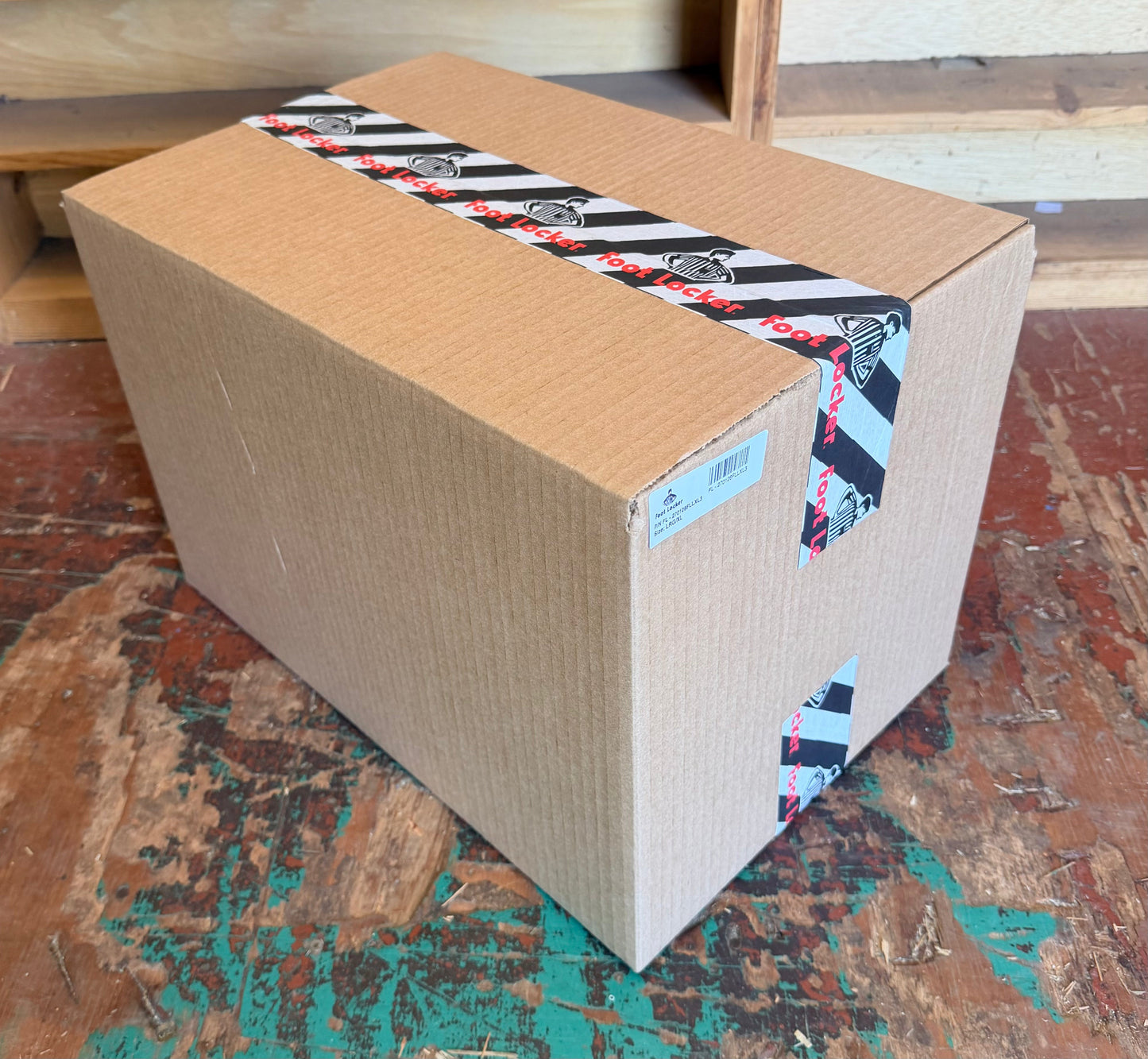 Foot Locker mystery box packed with assorted surprise merchandise