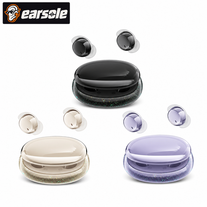 EARSOLE sleeping earbuds in Starry Black Milk Tea White and Aurora Purple