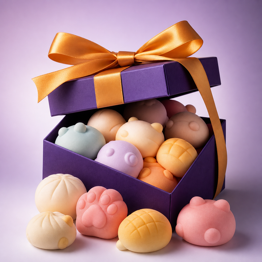 Kawaii Squishy Mystery Box with pastel squishies